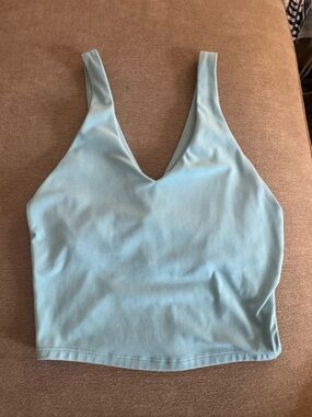 Yoga/workout baby blue tank